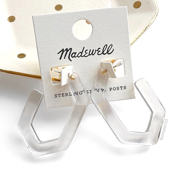 Madewell Jewelry - Madewell Oversized Geometric Hoop Earrings